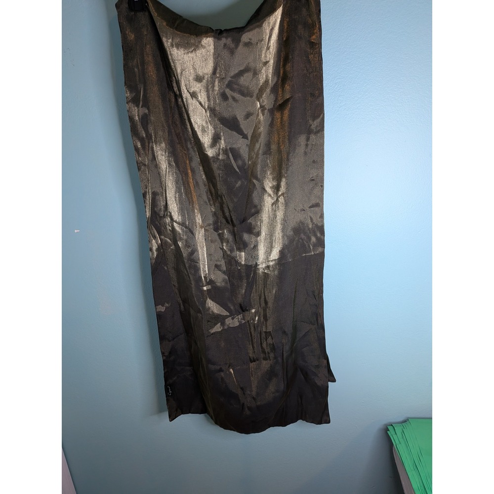 Cejon Bronze Gold Metallic Shimmer Evening Wrap Shawl Scarf Formal Accessory